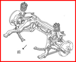 Rear suspension diagram