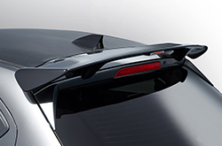 Mazda 2 rear roof spoiler