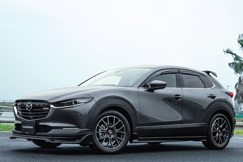 CX-30 styling kit equipped car