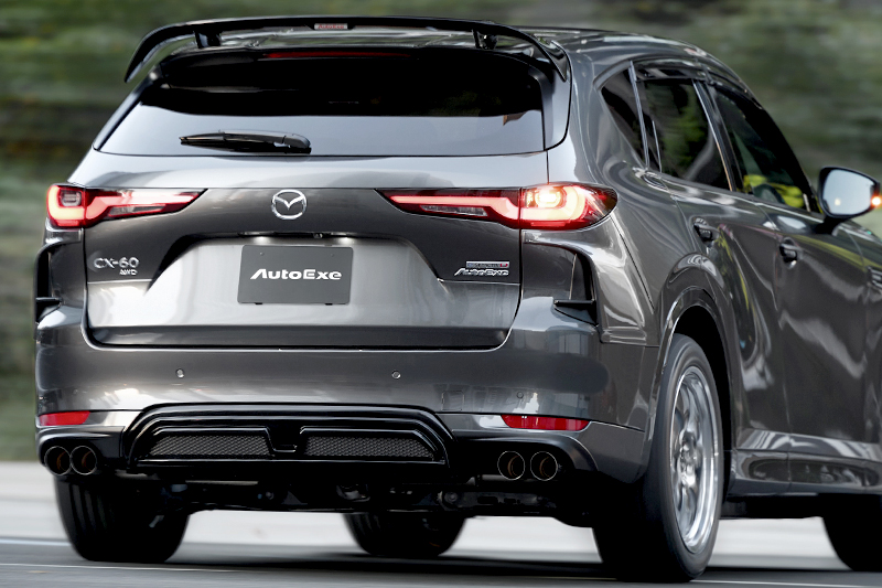 MAZDA CX-60 (KH-07) リアルーフスポイラー/リアサイドカウル/スポーツマフラー/マフラーガーニッシュ/リアアンダーガーニッシュ/スポーツサイドバイザー