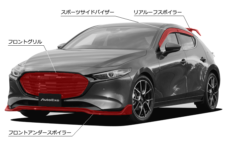 MAZDA3(BP-06) Styling Kit | AutoExe マツダ車チューニング＆カスタマイズ