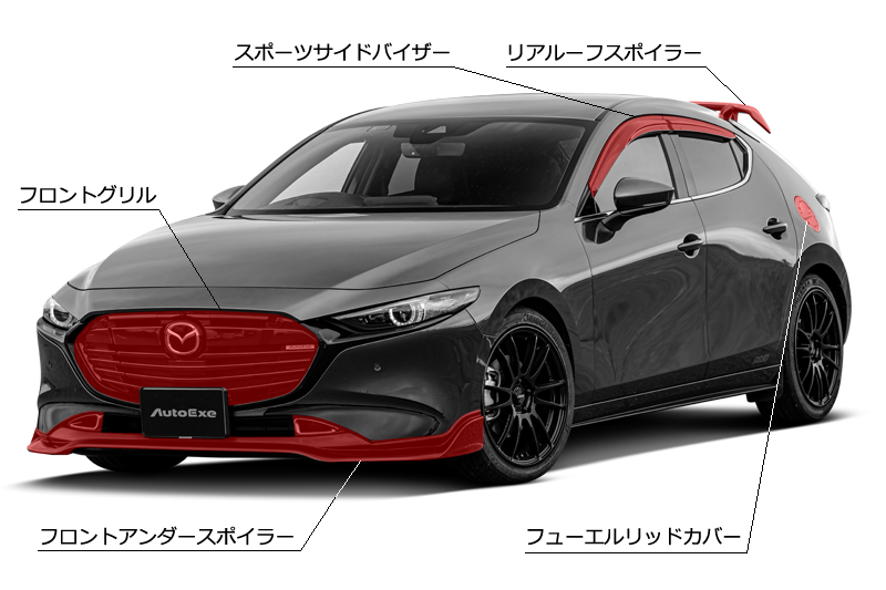 2021年新作入荷 オートエグゼ(AUTOEXE) ロアアームバー(リア) MAZDA3 MKF4400