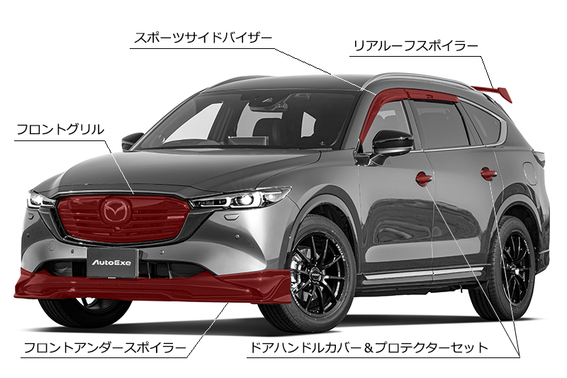 CX-5 CX-8 オートエクゼ　エンジンルームパーツ2点セット