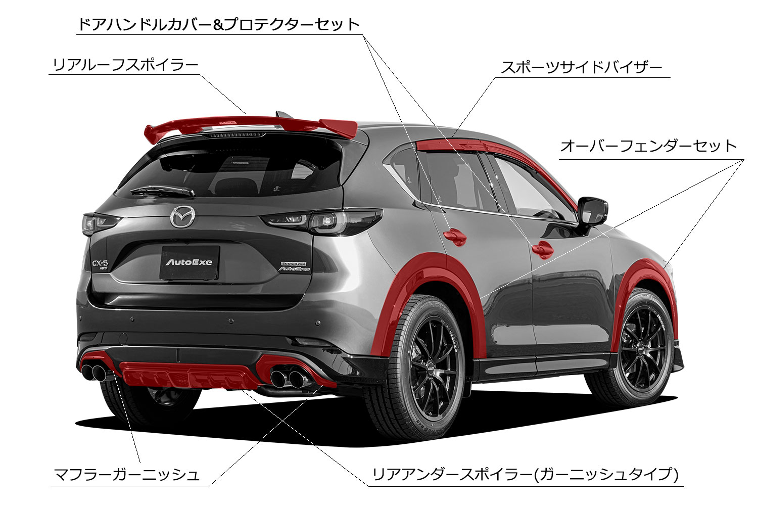 CX-5 KE KF 型 オートエグゼマフラー オートエクゼ AutoExe プレミアムテールマフラー CX-5 KF5P