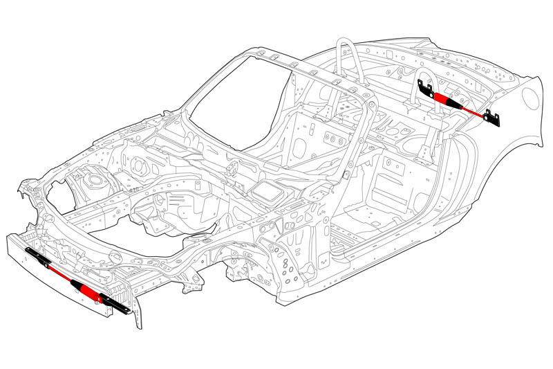 低反発 腰用 オートエクゼ AutoExe モーションコントロールビーム (MCB) ロードスター ND系全車 MND4900 